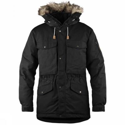 Plumas Fjallraven Singi Hombre - Negras - Chile SNT054398